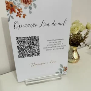 Placa para Pix em PVC