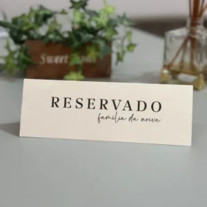 Reservado ou setorização
